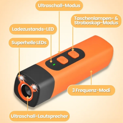 Pawloo™ | Bellschutz Ultraschallgerät – Training für ein ruhiges Zuhause