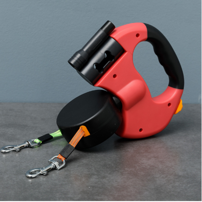 Pawloo™ | Doppelleine für Hunde mit Anti-Wickel-Funktion